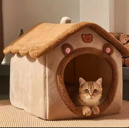 🏡 Maison Douillette Démontable pour Chats et Petits Chiens